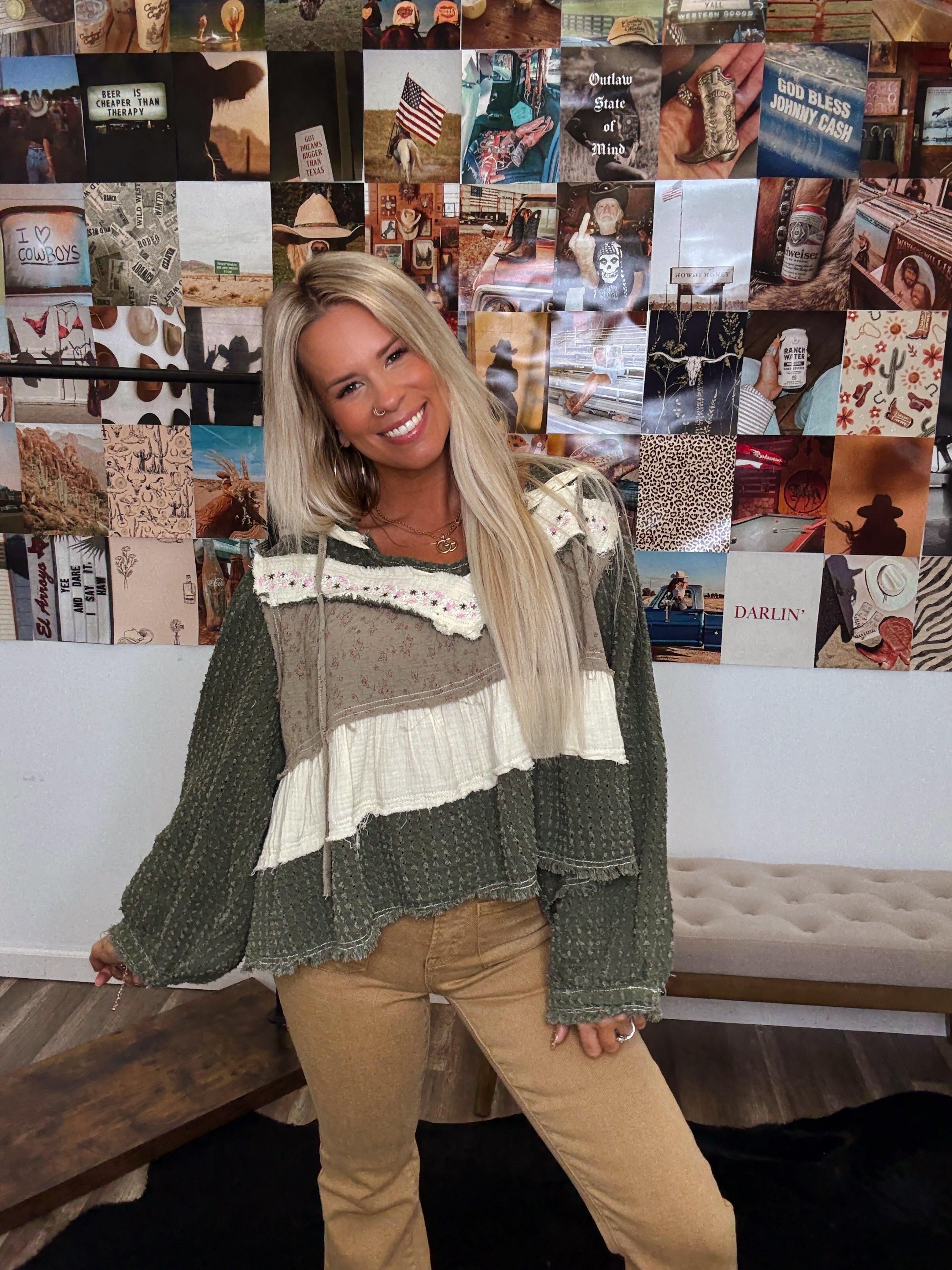The Lanie Patchwork Pullover