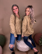 East coast Button Pullover- Camel