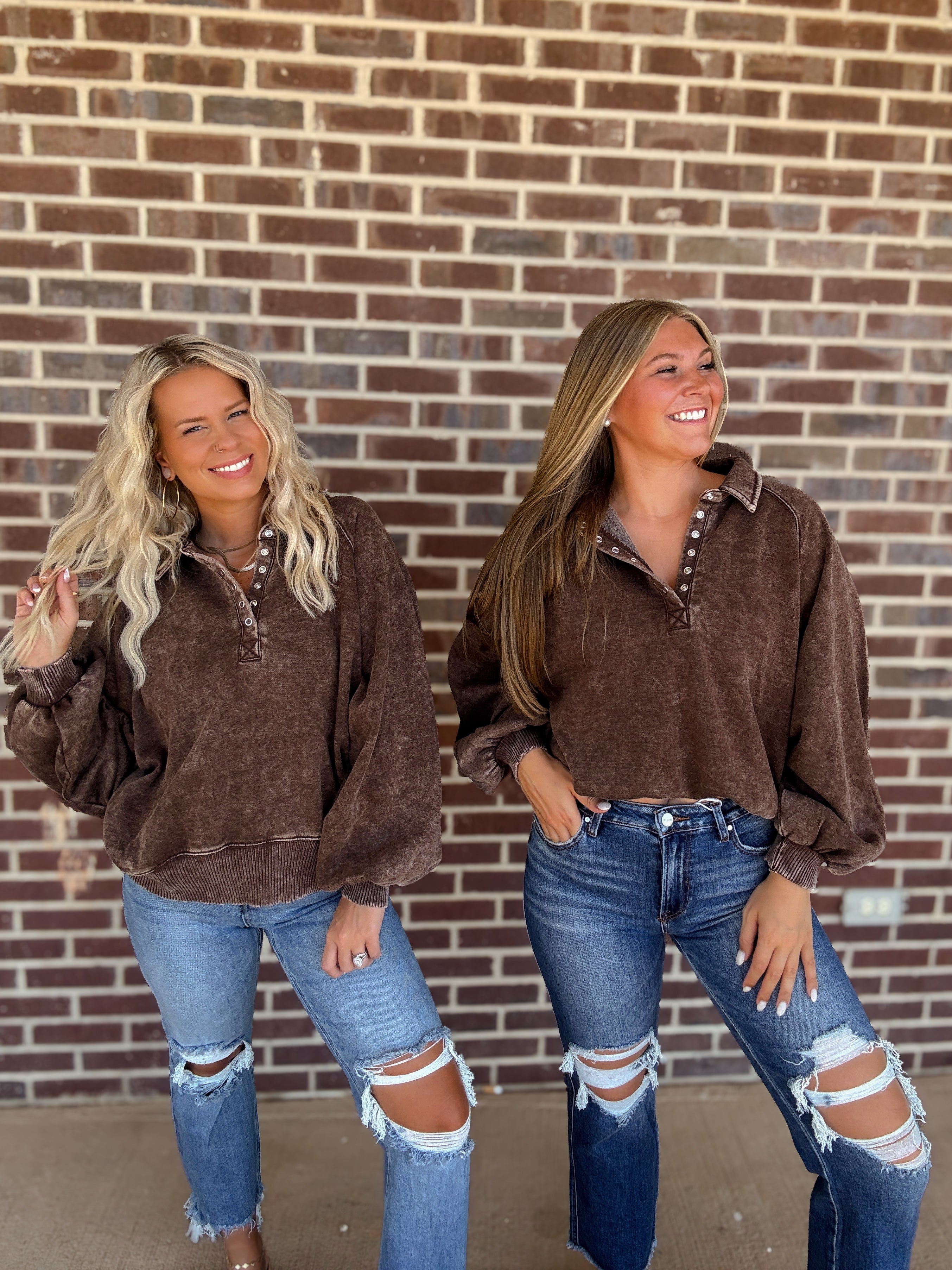 The Ellie Pullover- Chocolate