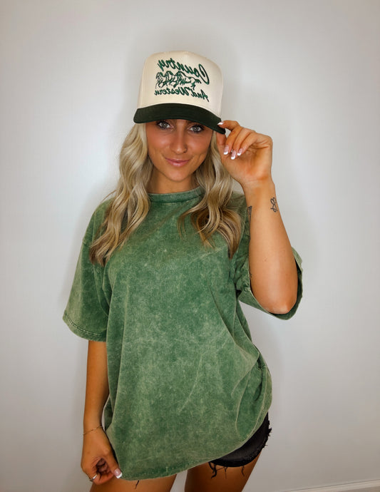 The Boyfriend tee- Dark Green