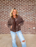 Mineral Wash Corduroy Bomber Jacket