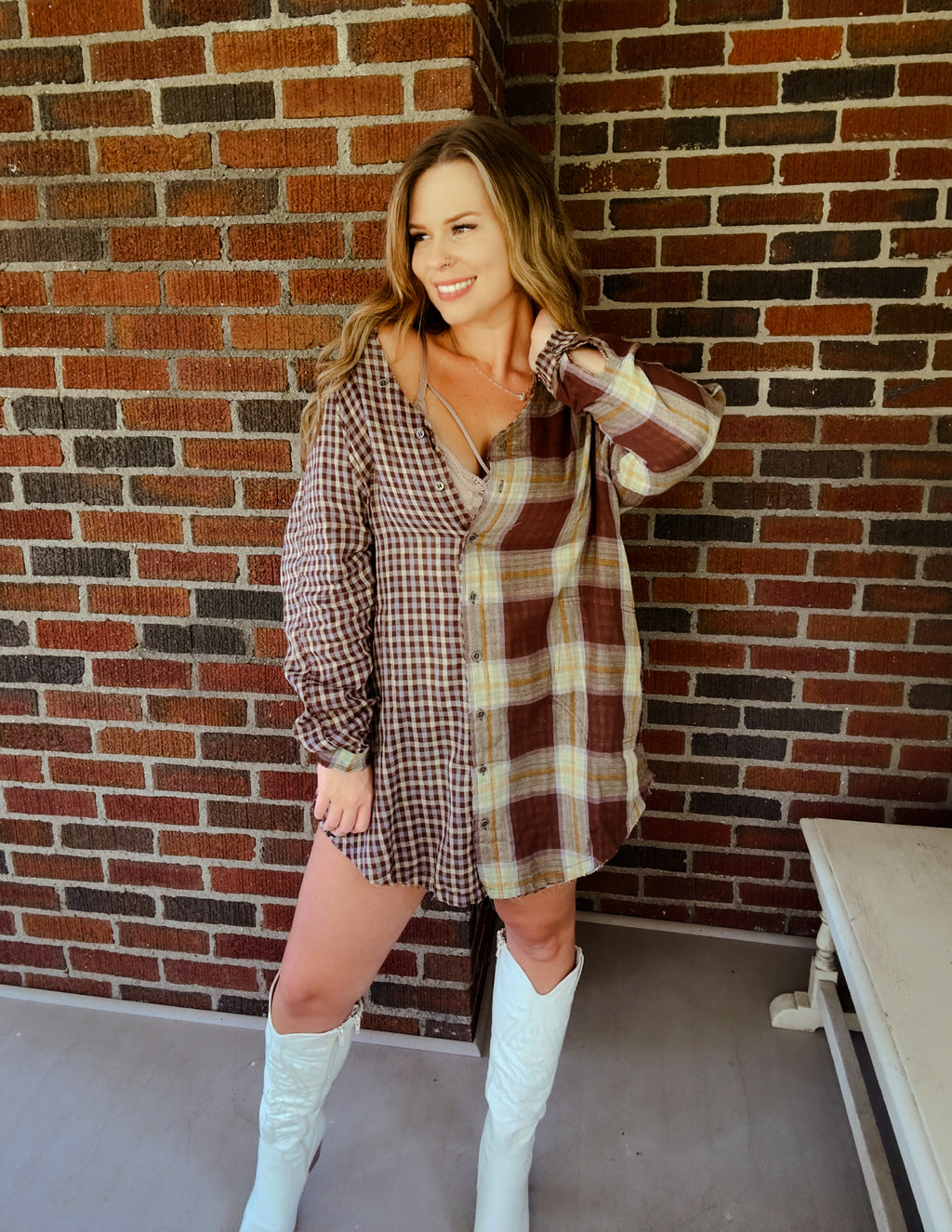 Hey Pumpkin Flannel Dress