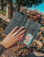 The Howdy Cowhide Leather Tooled Wallet