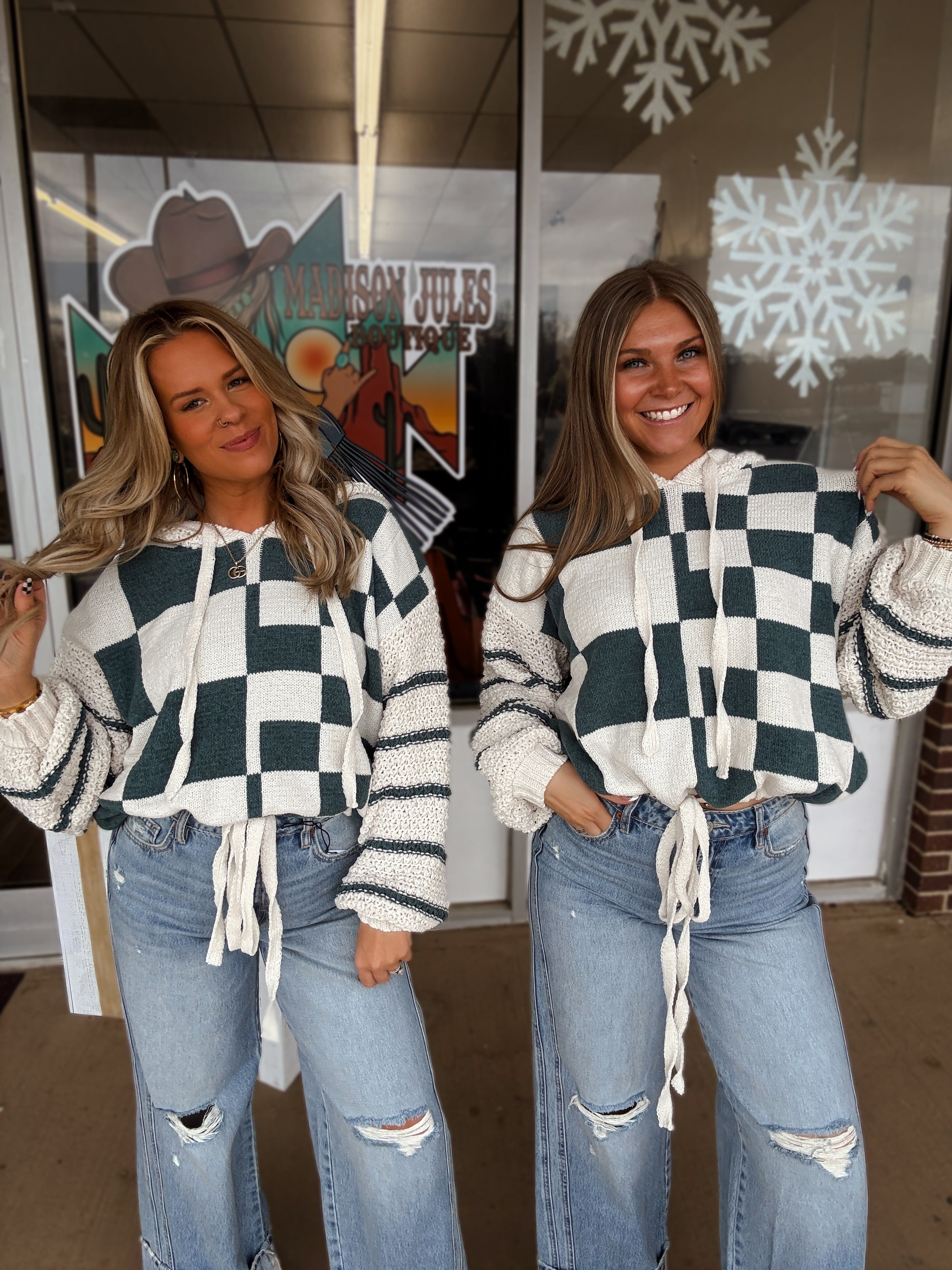 The Bree Checkered Hoodie