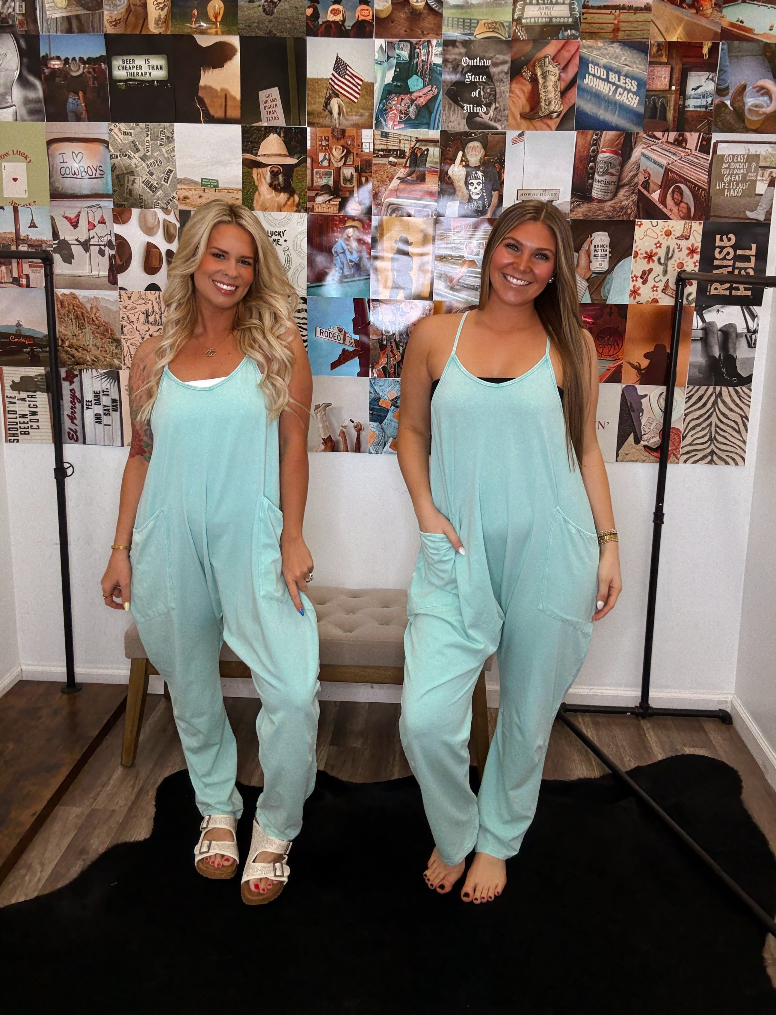 The Richland Jumpsuit- Turquoise