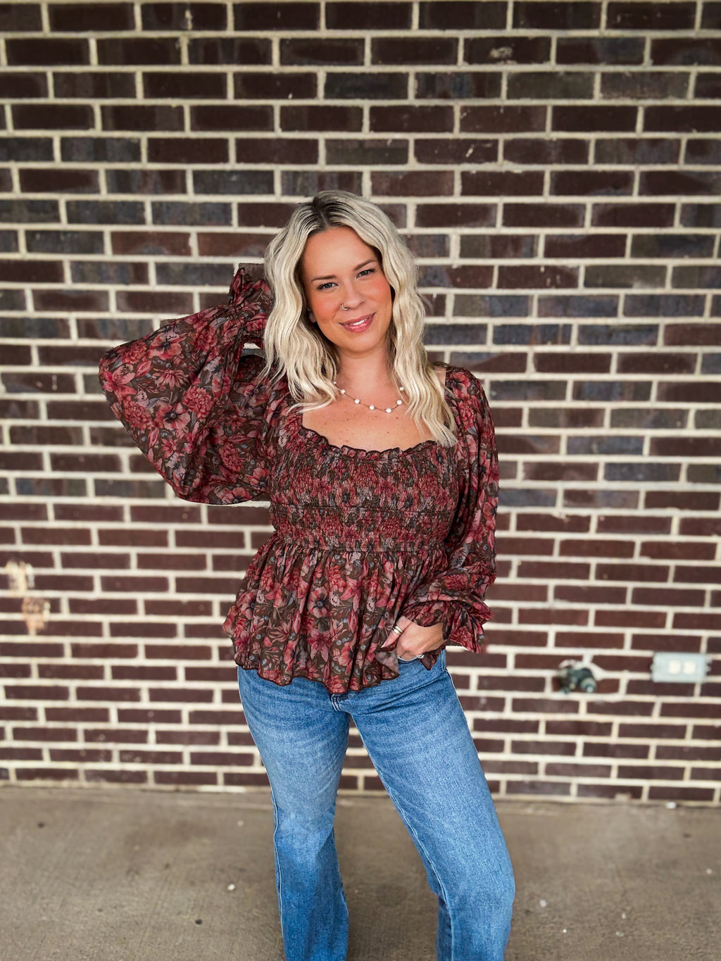 Sweetheart Smocked Top