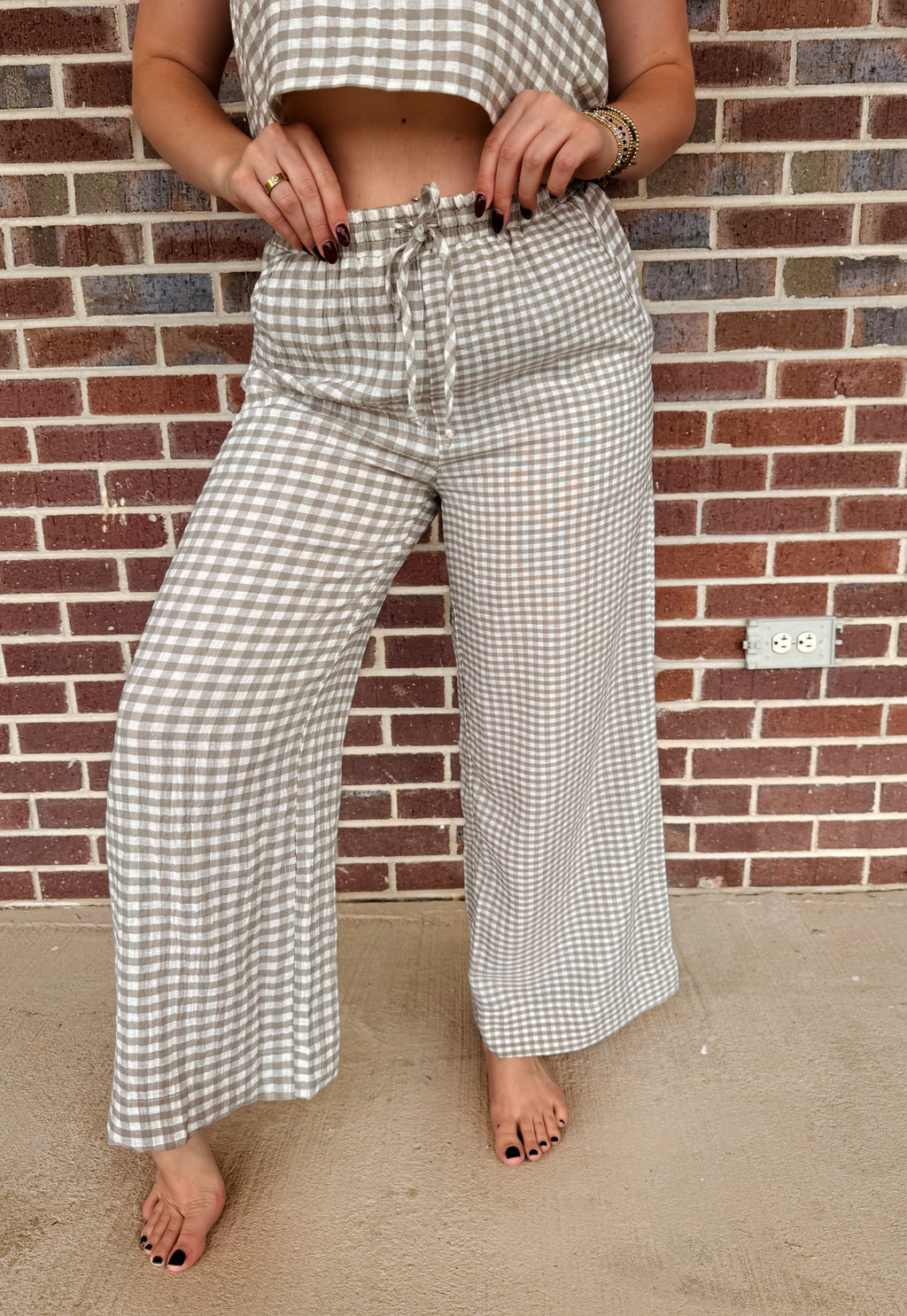 Ella Gingham Pants