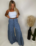 The Skye Denim Flare Pants