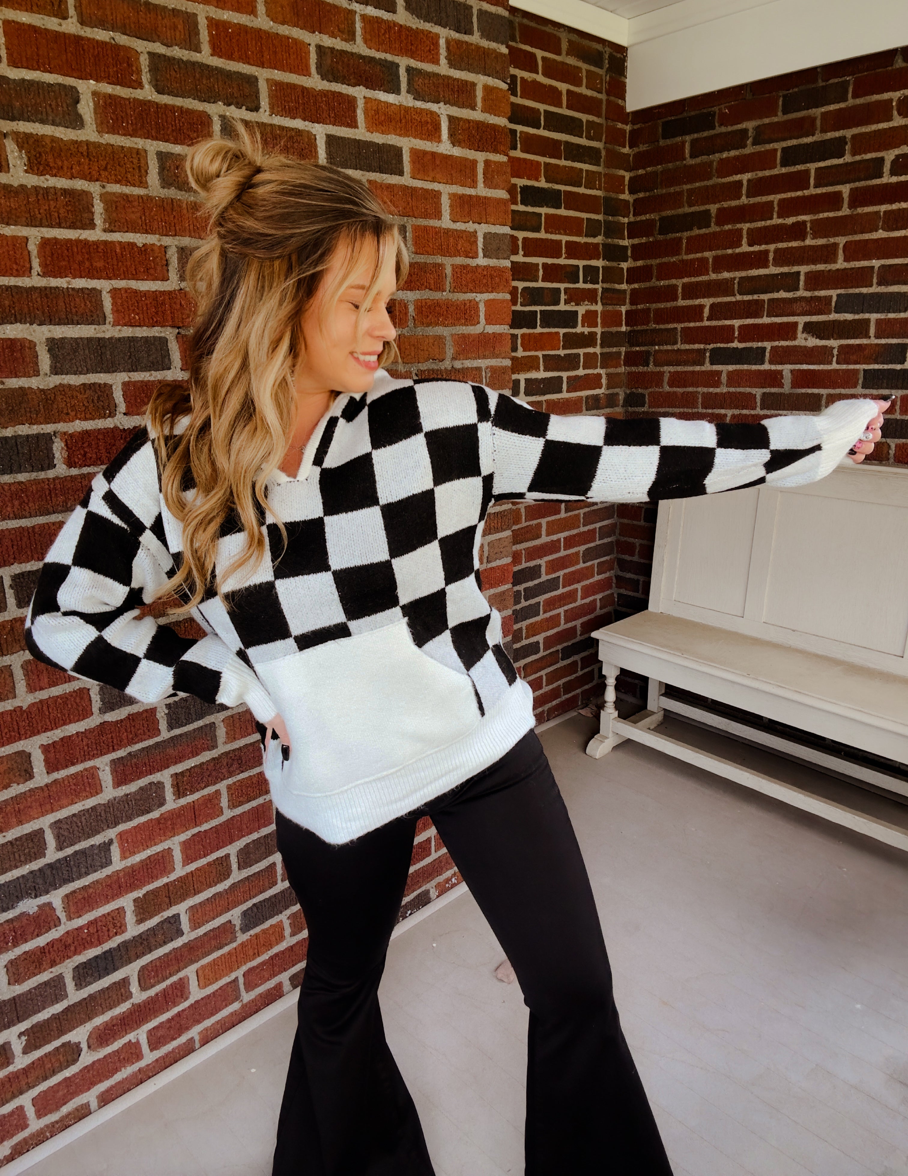 The lex checkered Pullover