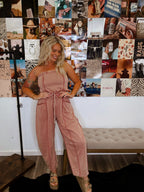 Lynn Barrel Jumpsuit- Rust