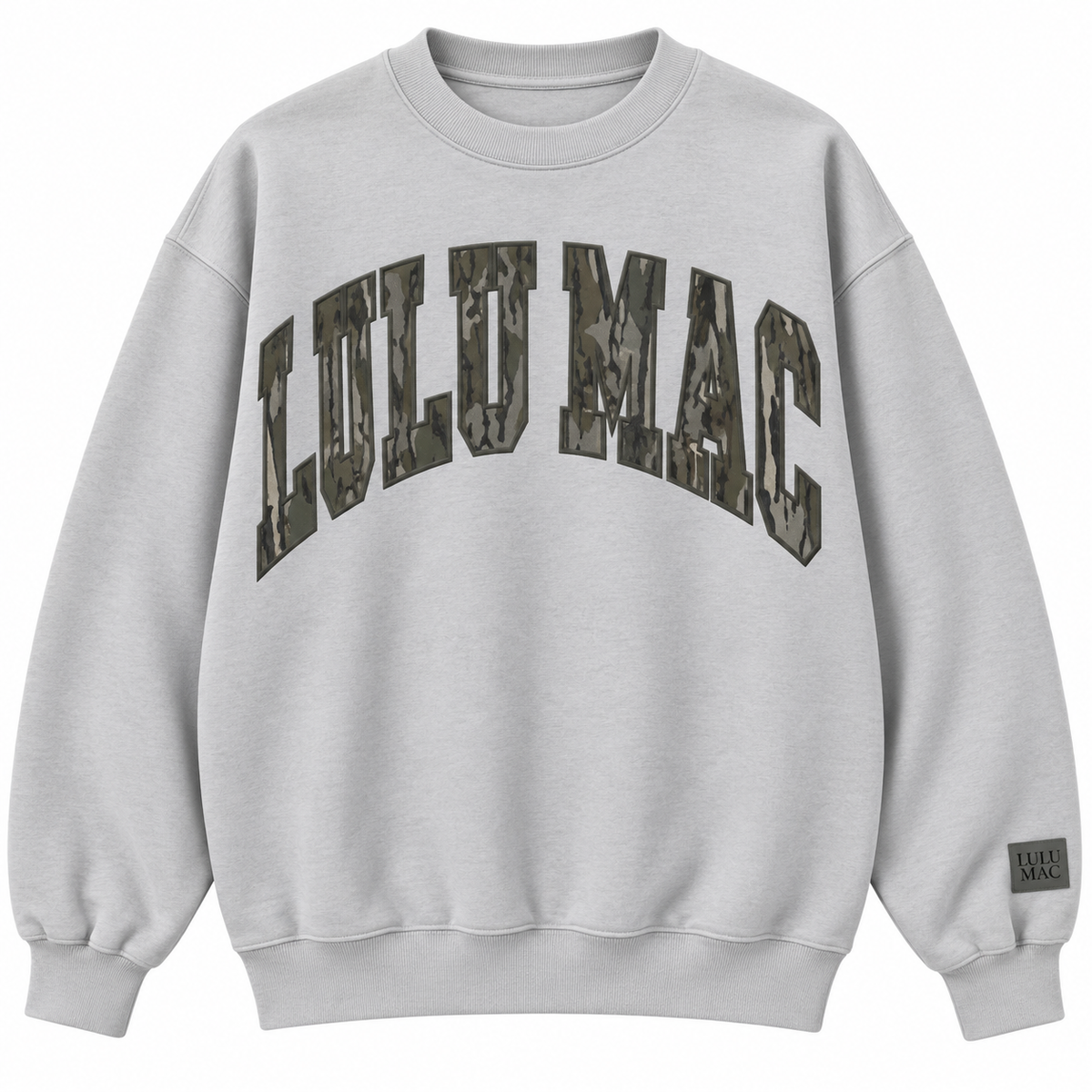 The Mossy Camo Pullover- Greige