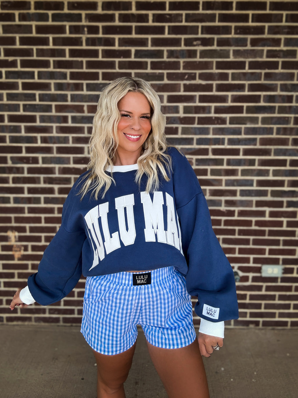 Varsity Blue Mockneck