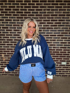 Varsity Blue Mockneck