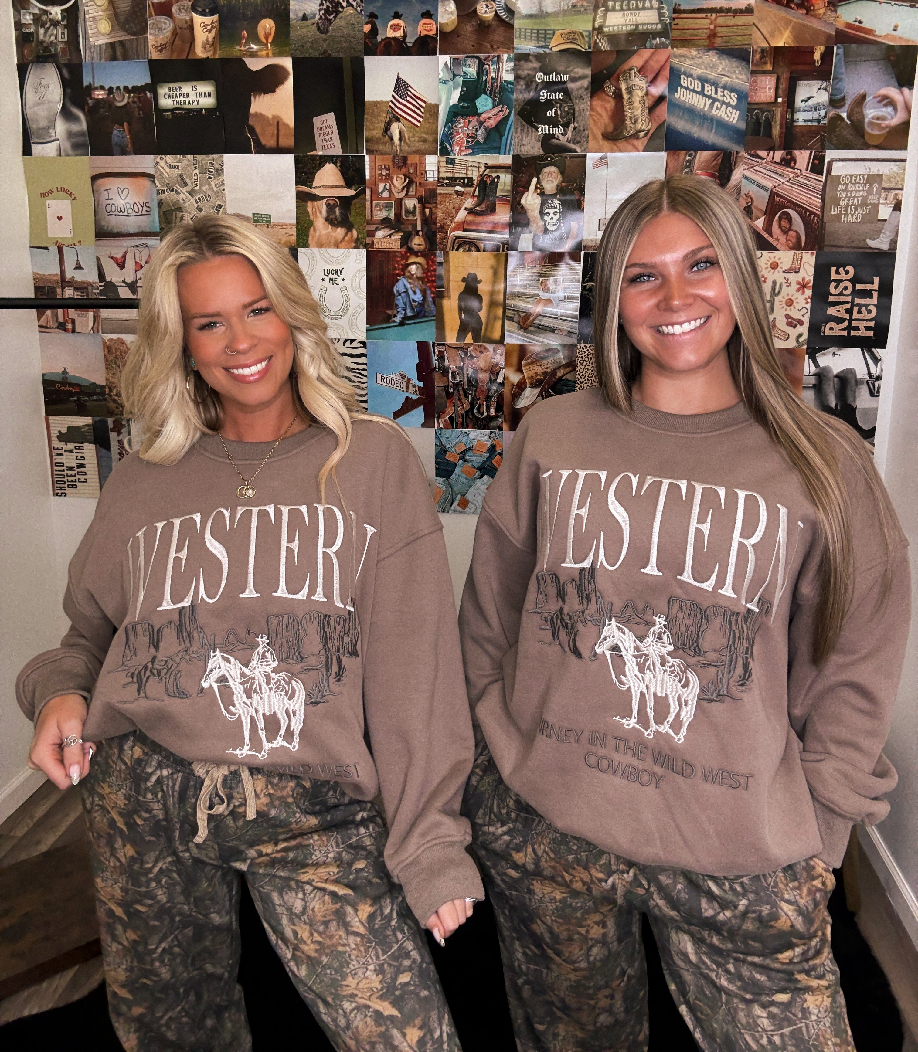 Western Embroidered Crewneck