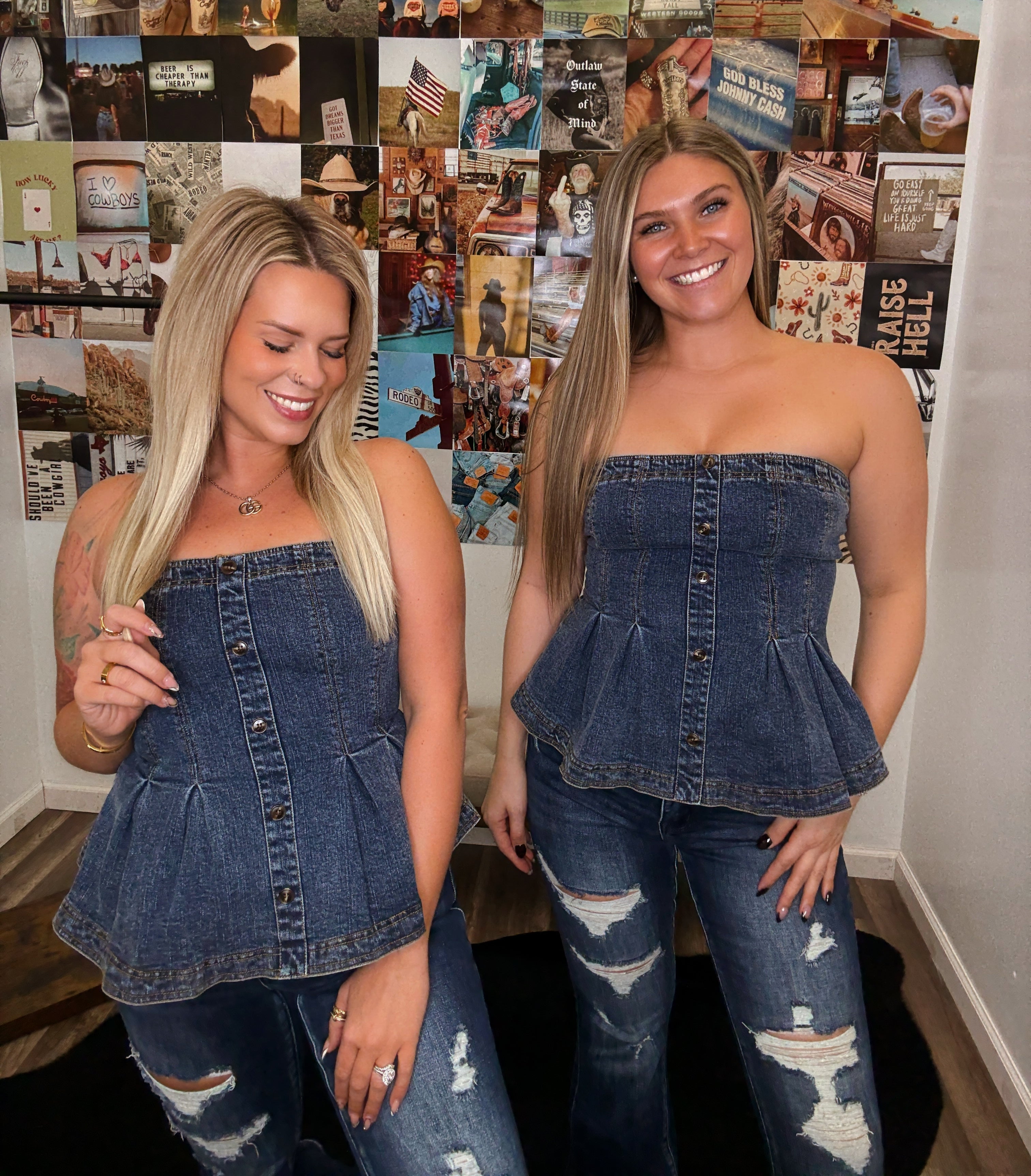 90's Baby Peplum Top