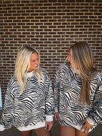Run Wild Zebra Mockneck