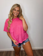 Randi top- fuchsia
