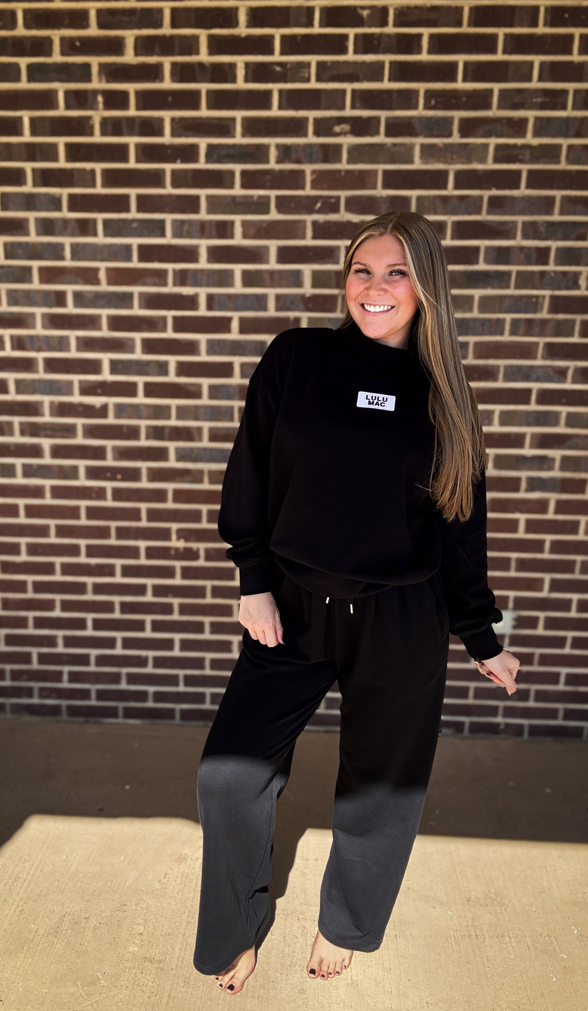 The Girlie Wide Leg Pants- Black