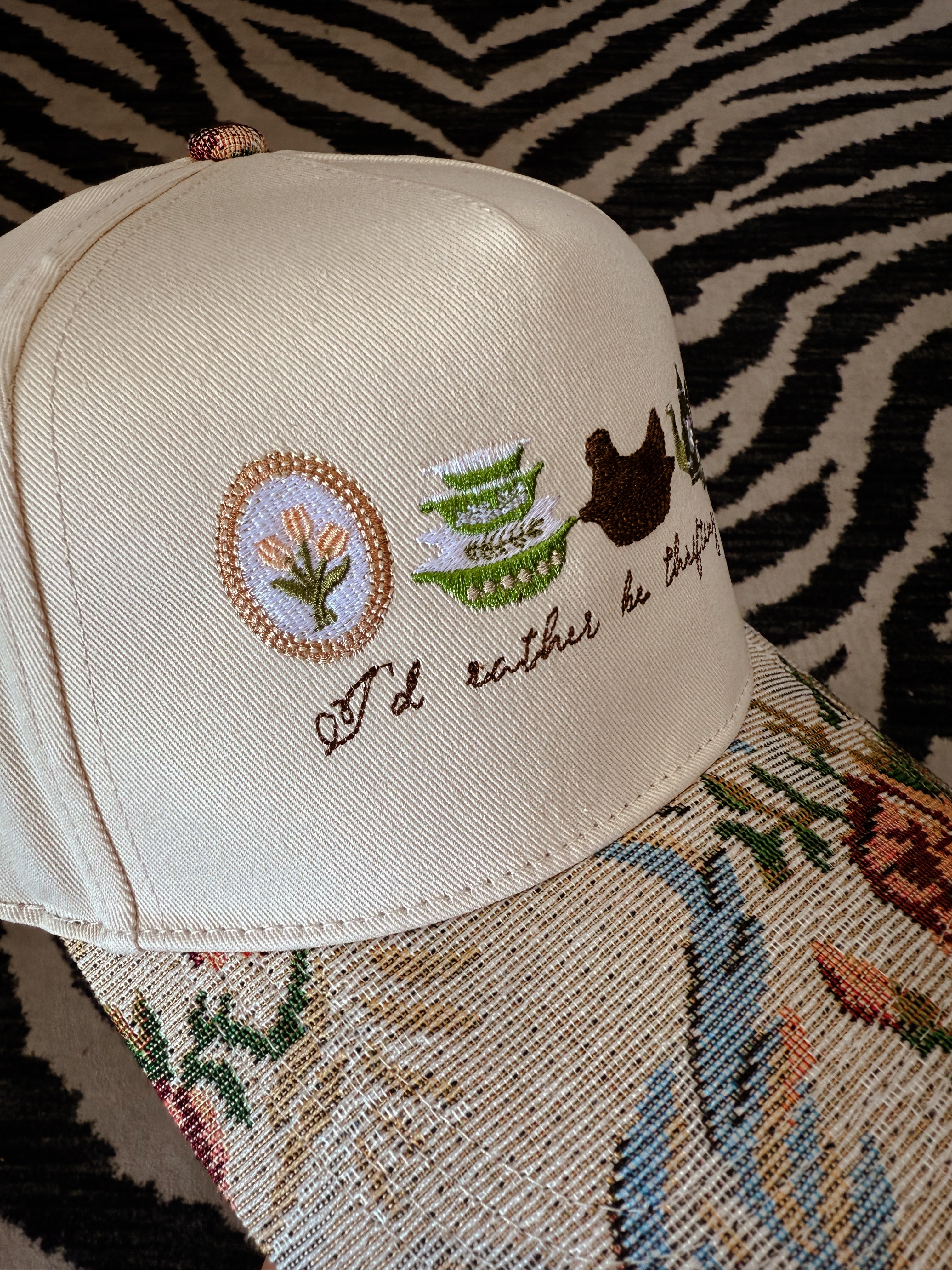 I'd Rather Be Thrifting Trucker Hat