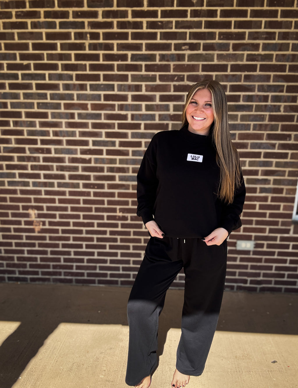 The Girlie Wide Leg Pants- Black