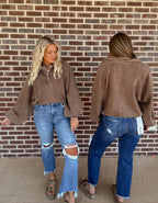The Ellie pullover- Mocha
