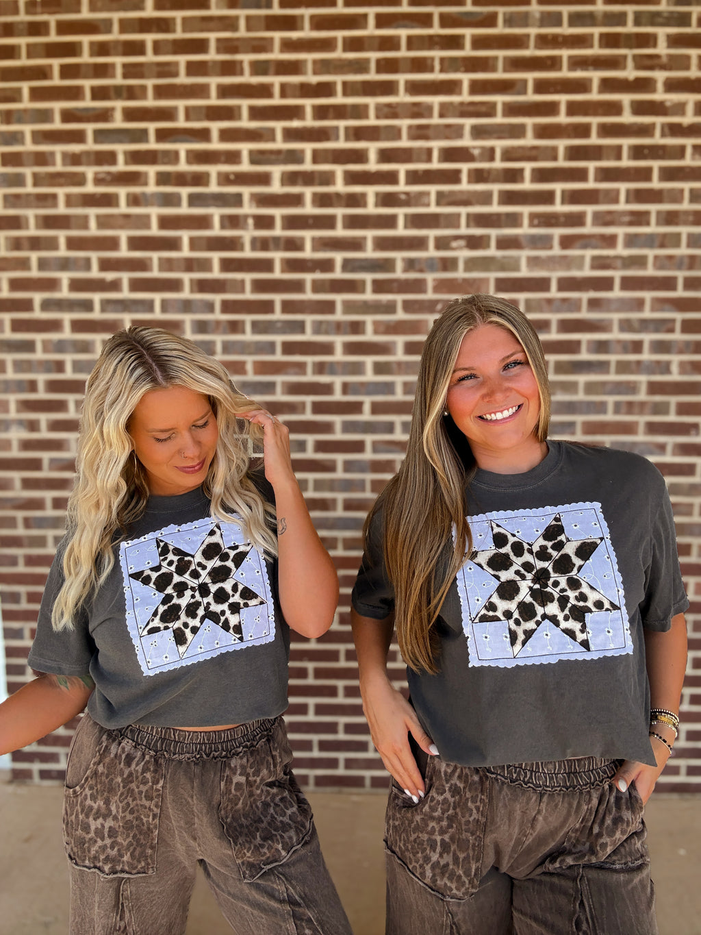 The Sadie Quilted Leopard Tee