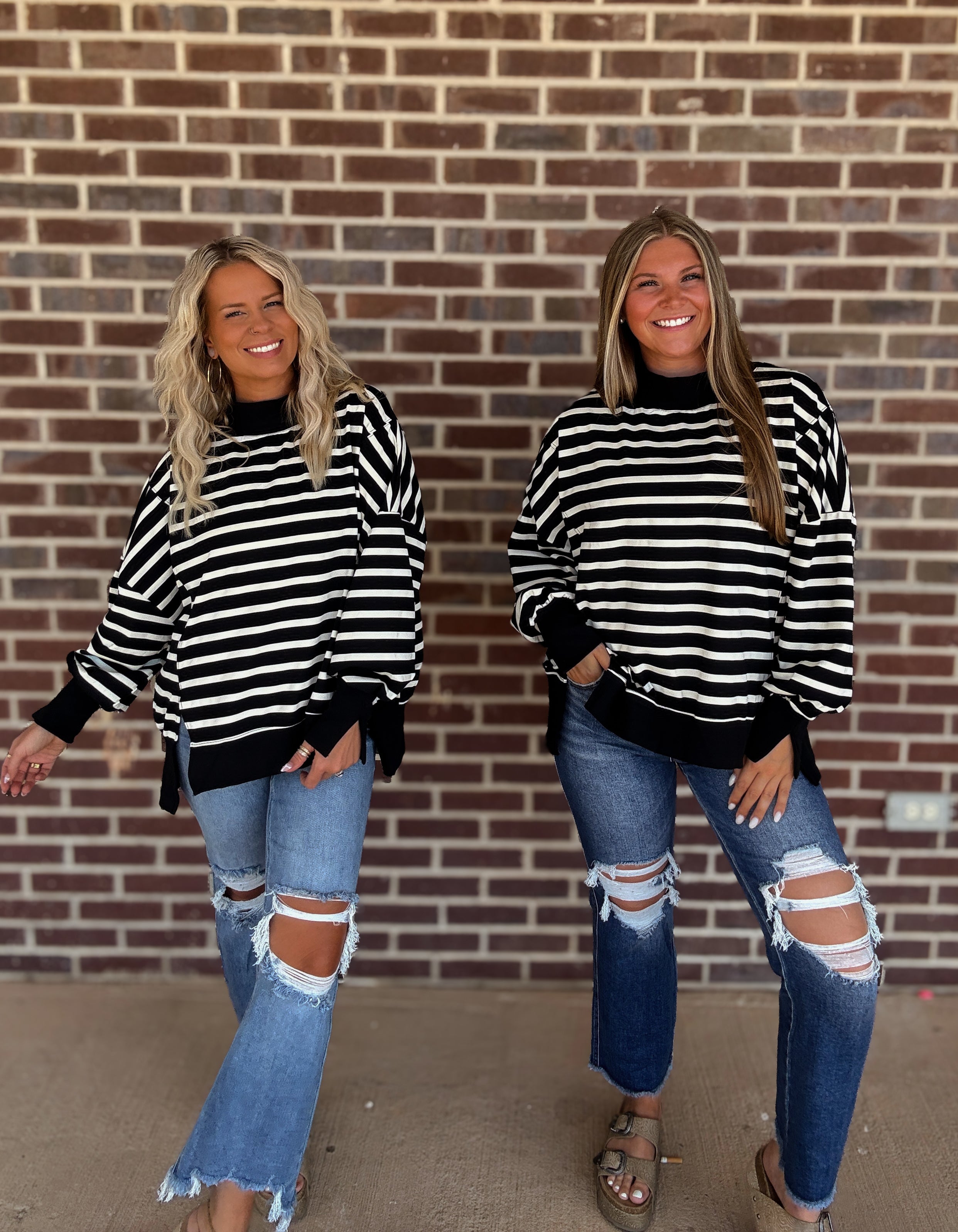 The Dixie Stripe Mockneck