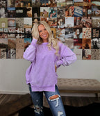 Oversized Girlie Pullover- Lavender