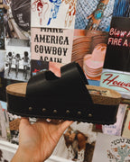 The Jane Platform sandals- Black