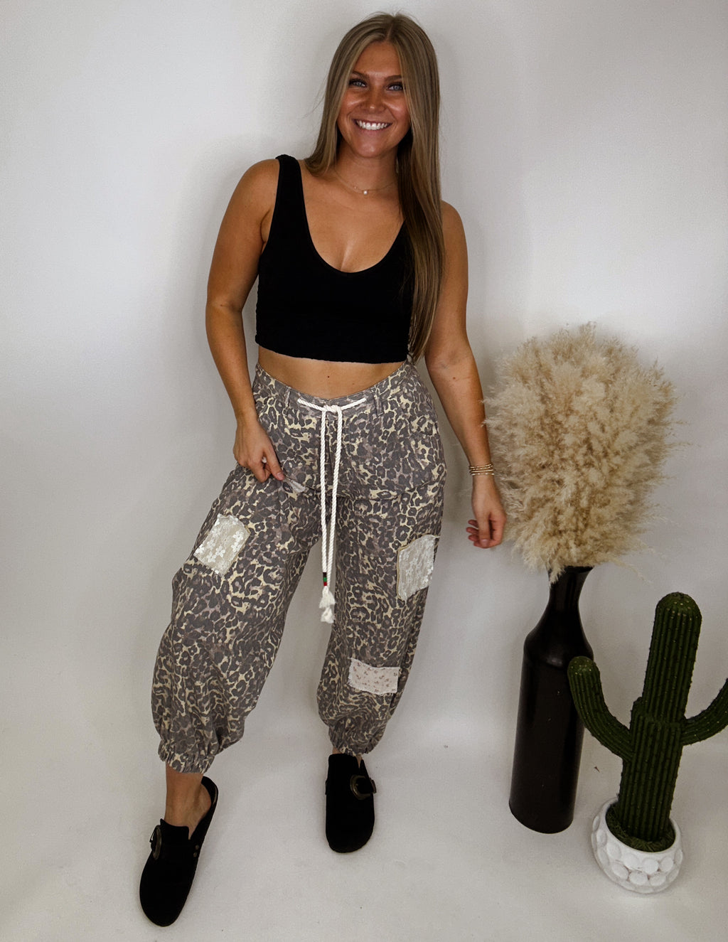 The Carter Leopard Joggers