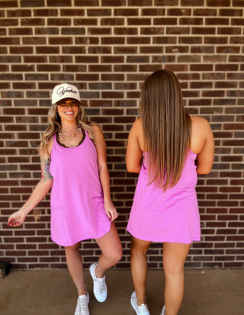 Things To Do Romper Dress- Mauve