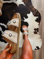 The Joleen Sandals- Cream