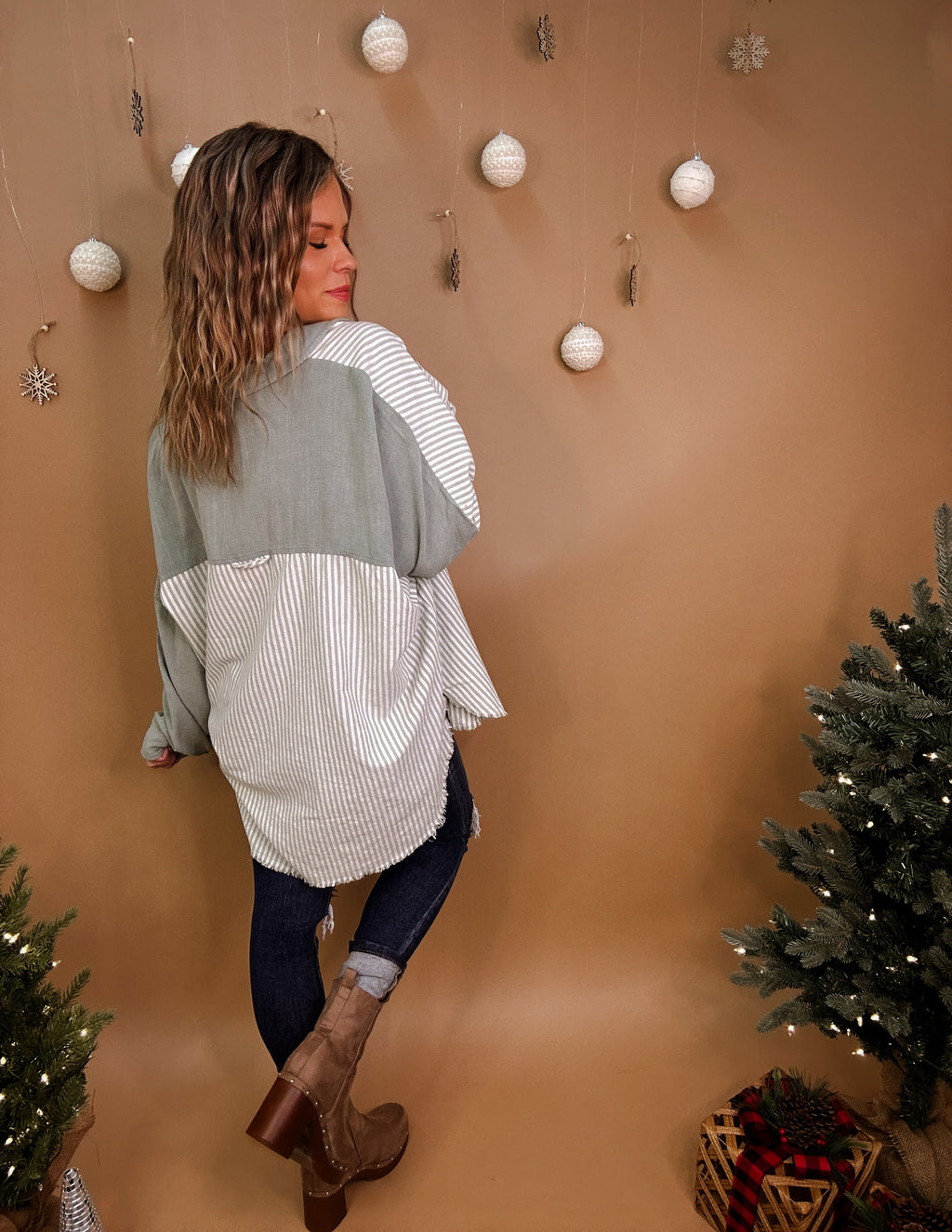 Sage Washed Shacket