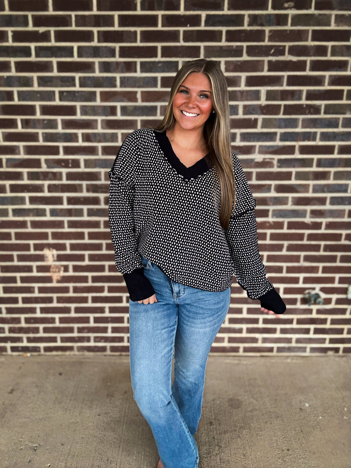 The Everly Sweater- Black