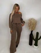 The Stella Jumpsuit- Brown