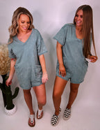 The Rae Romper- Sage