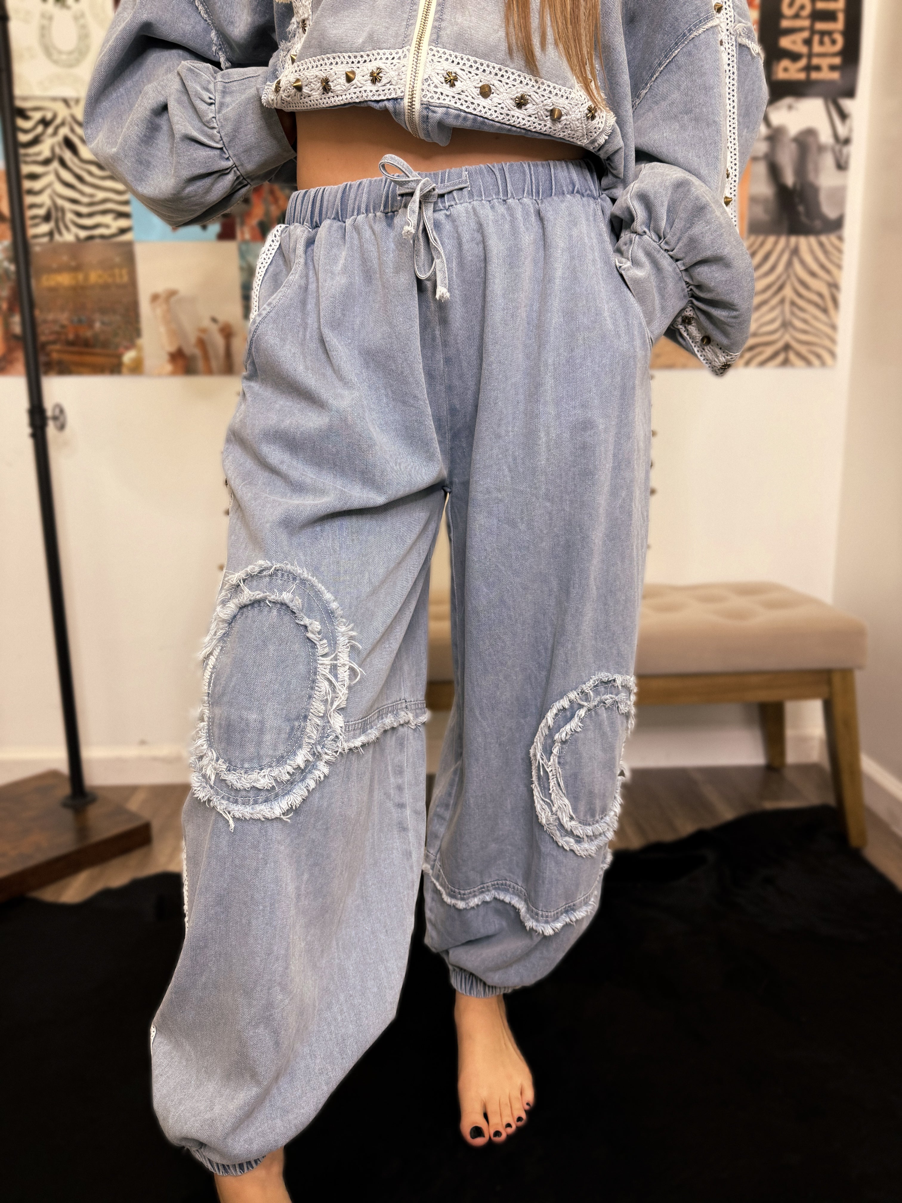 Hallie Joggers Denim