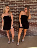 Here Comes The Sun Romper- Black