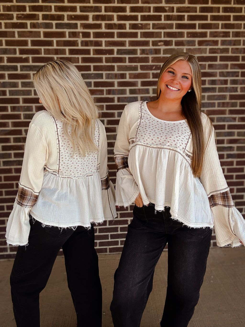 The Billie Plaid Top