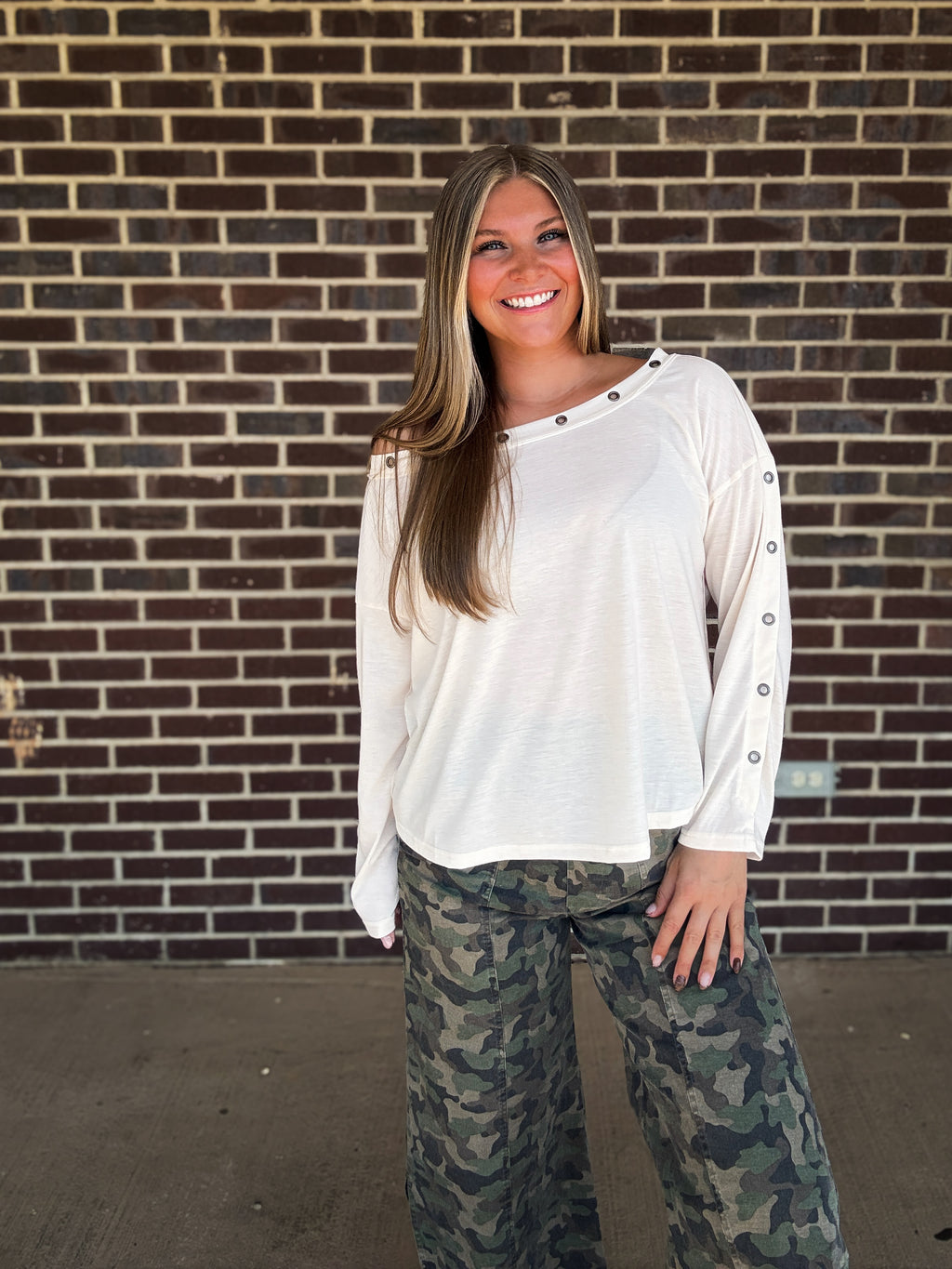 The Colter Eyelet Top