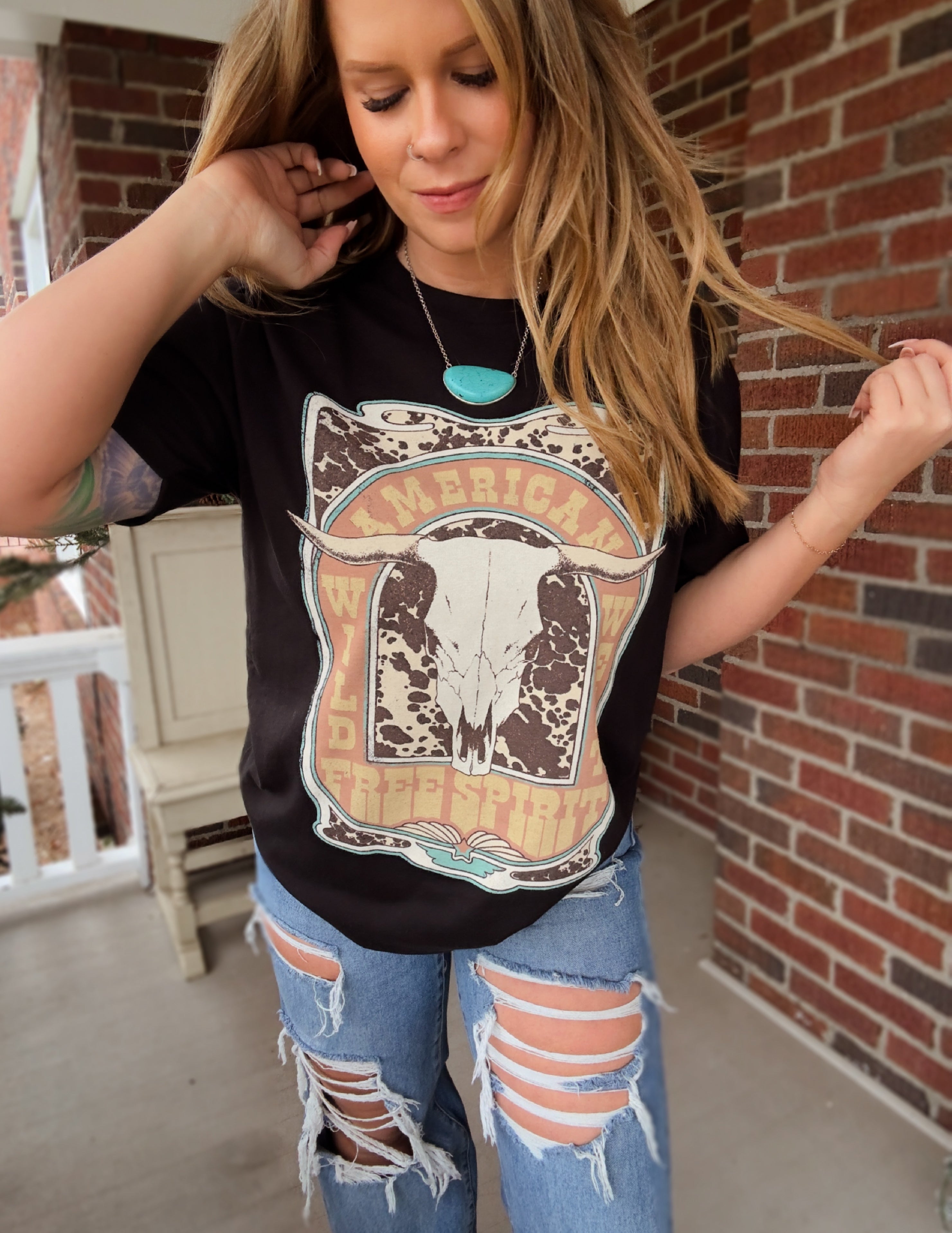 American Wild West Graphic Top