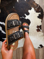 The Joleen Sandals- Black