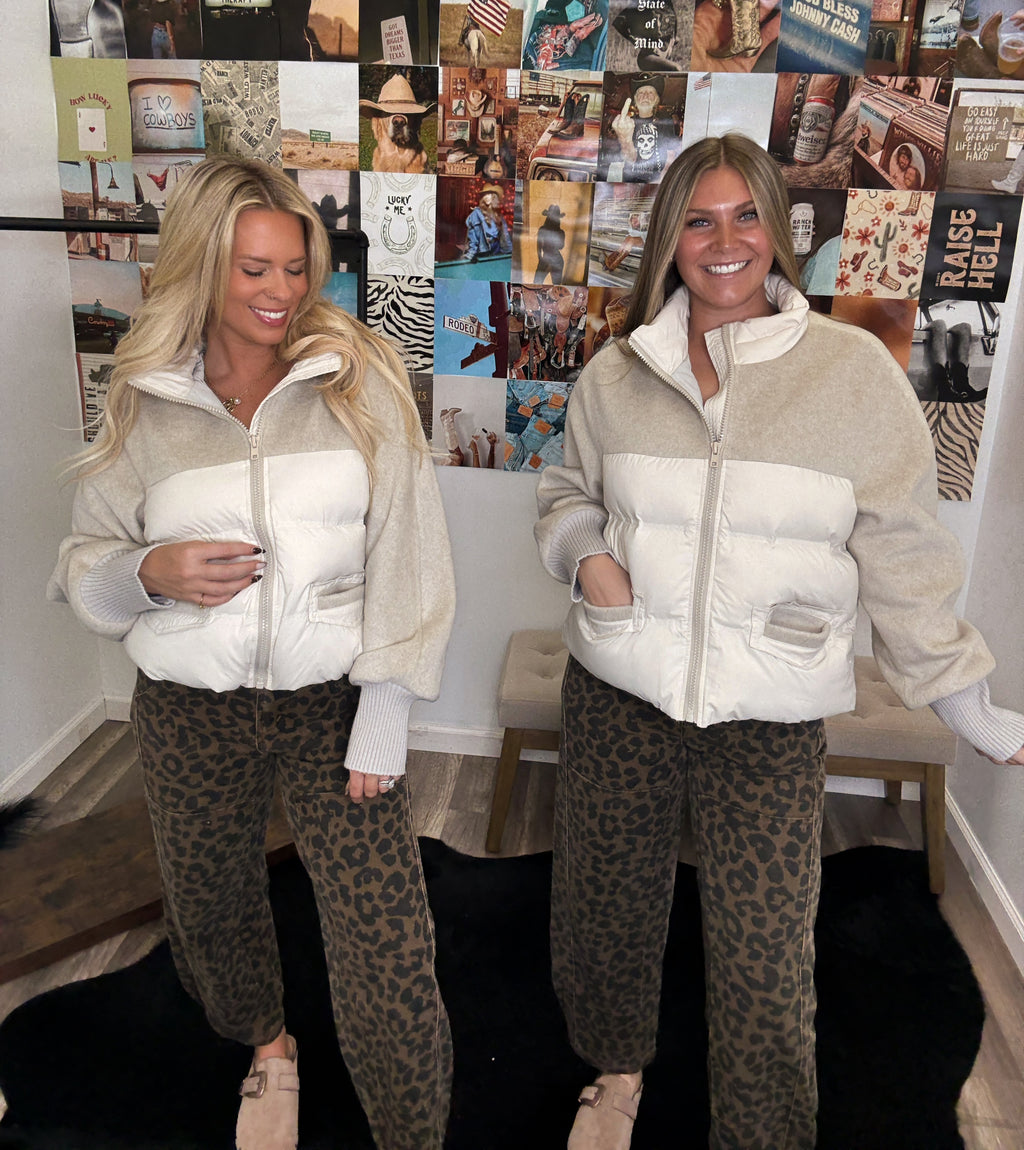 Make A Toast Puffer Jacket