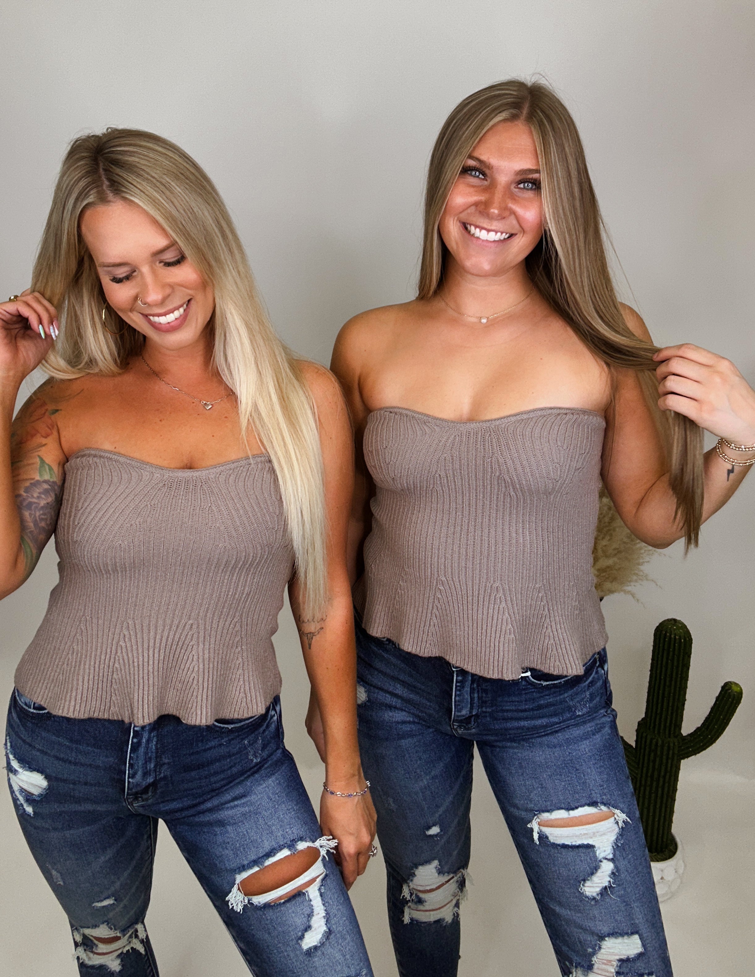 The Nola Ribbed Tube Top