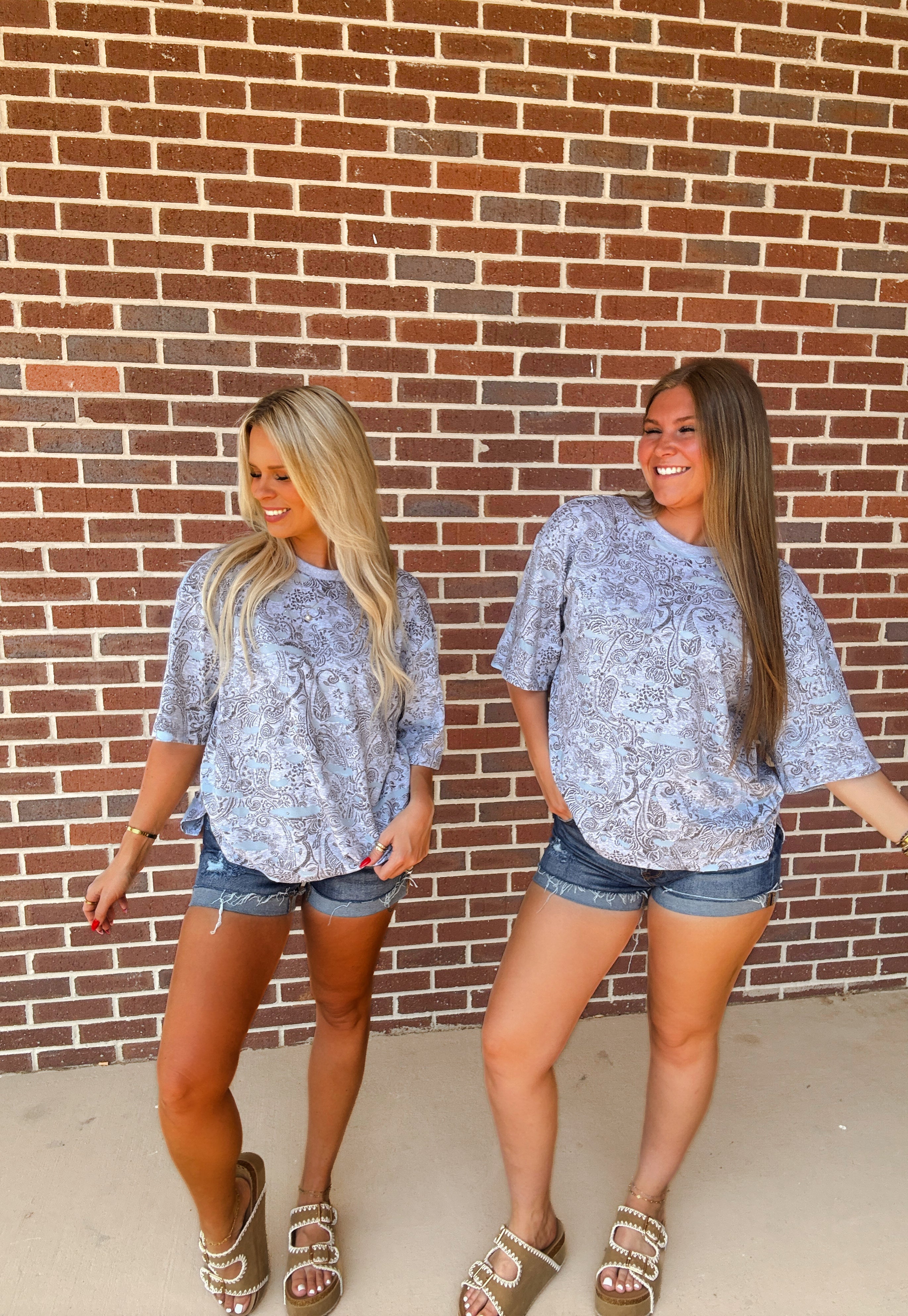 The Paisley Distressed Tee