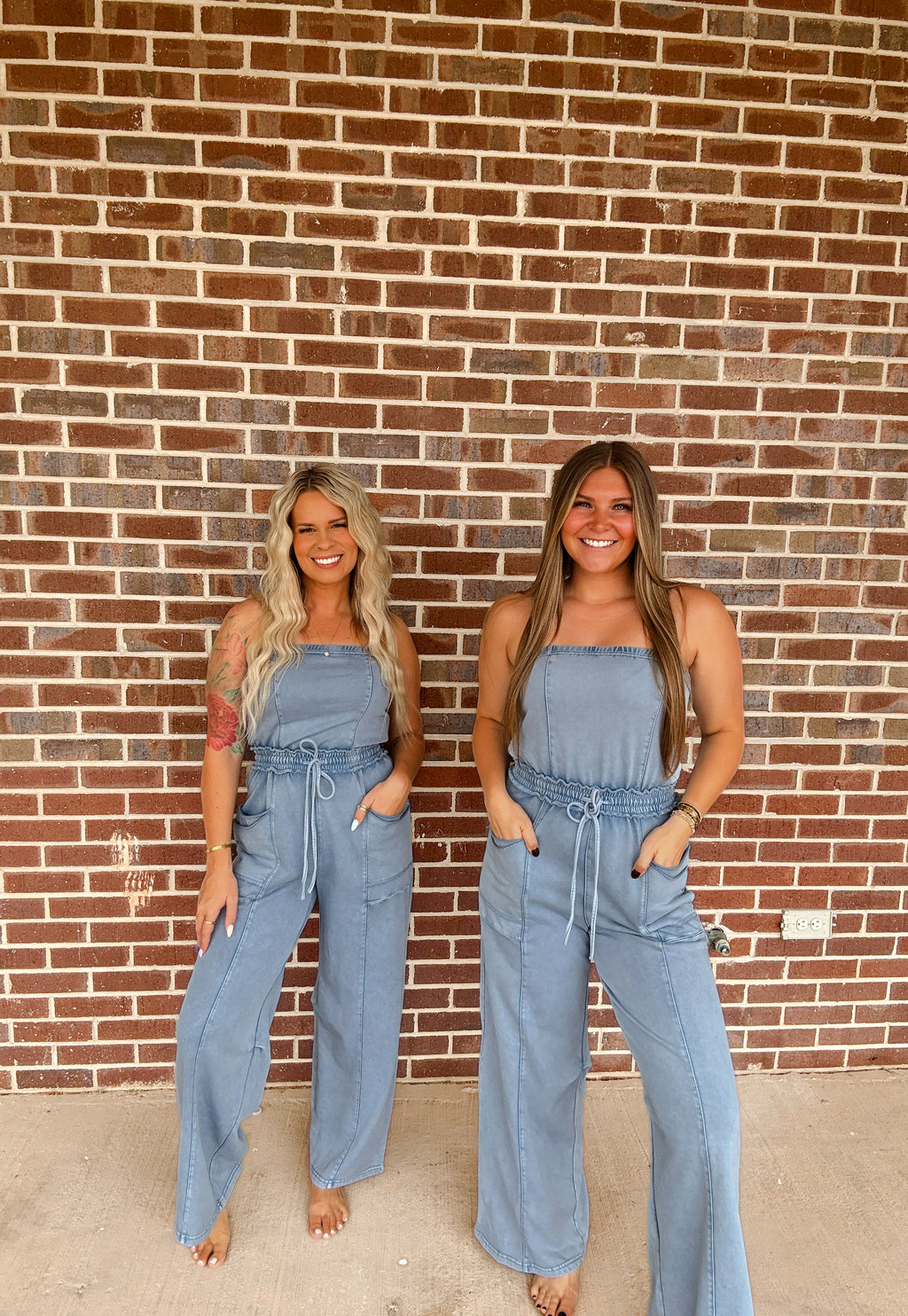 Riley Jumpsuit- Light Blue