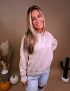 Cozy Nights Pullover- Ash Mocha