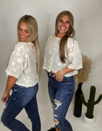 The Bronson Mesh Lace Top