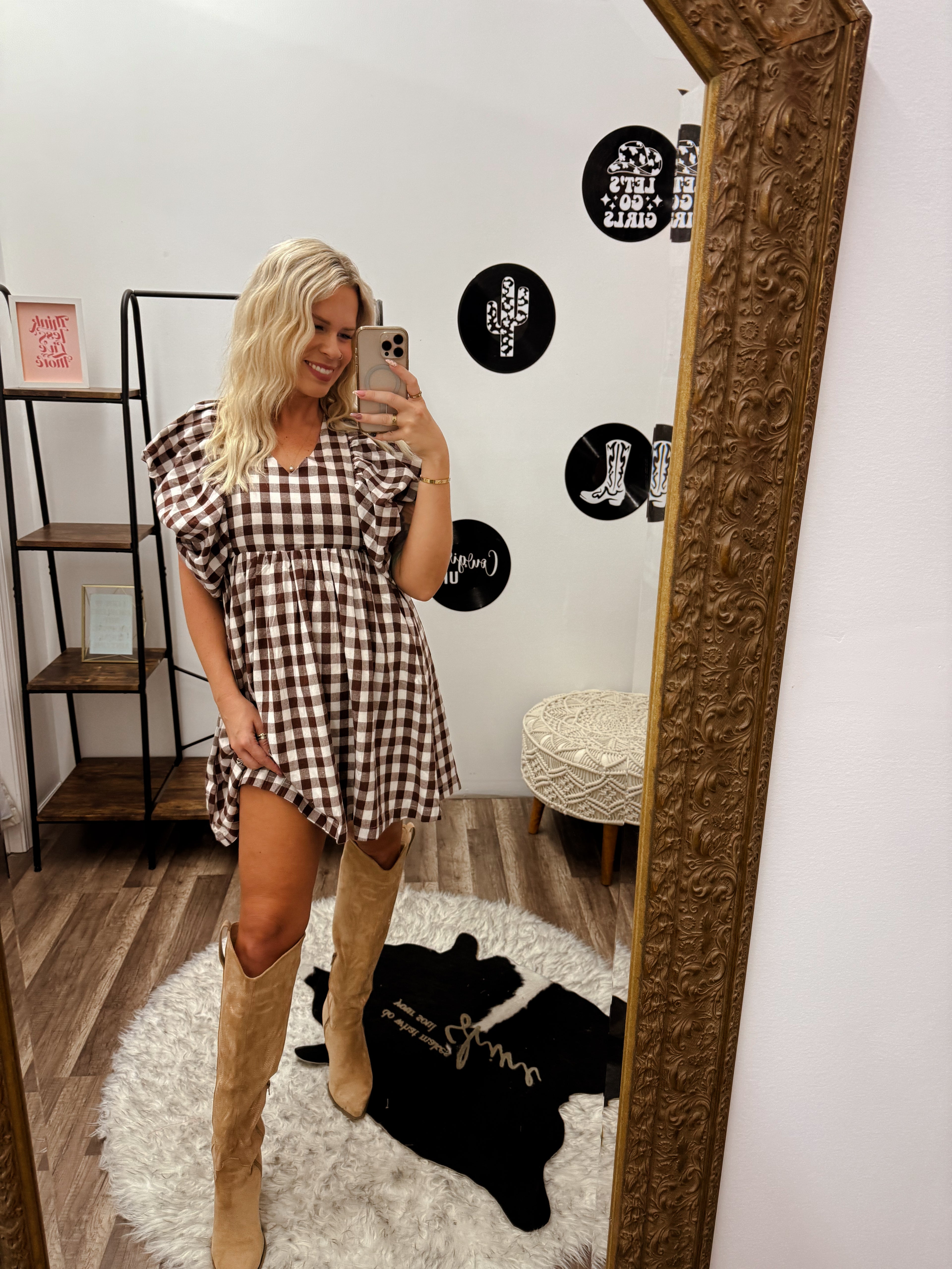 The Statement Gingham Dress