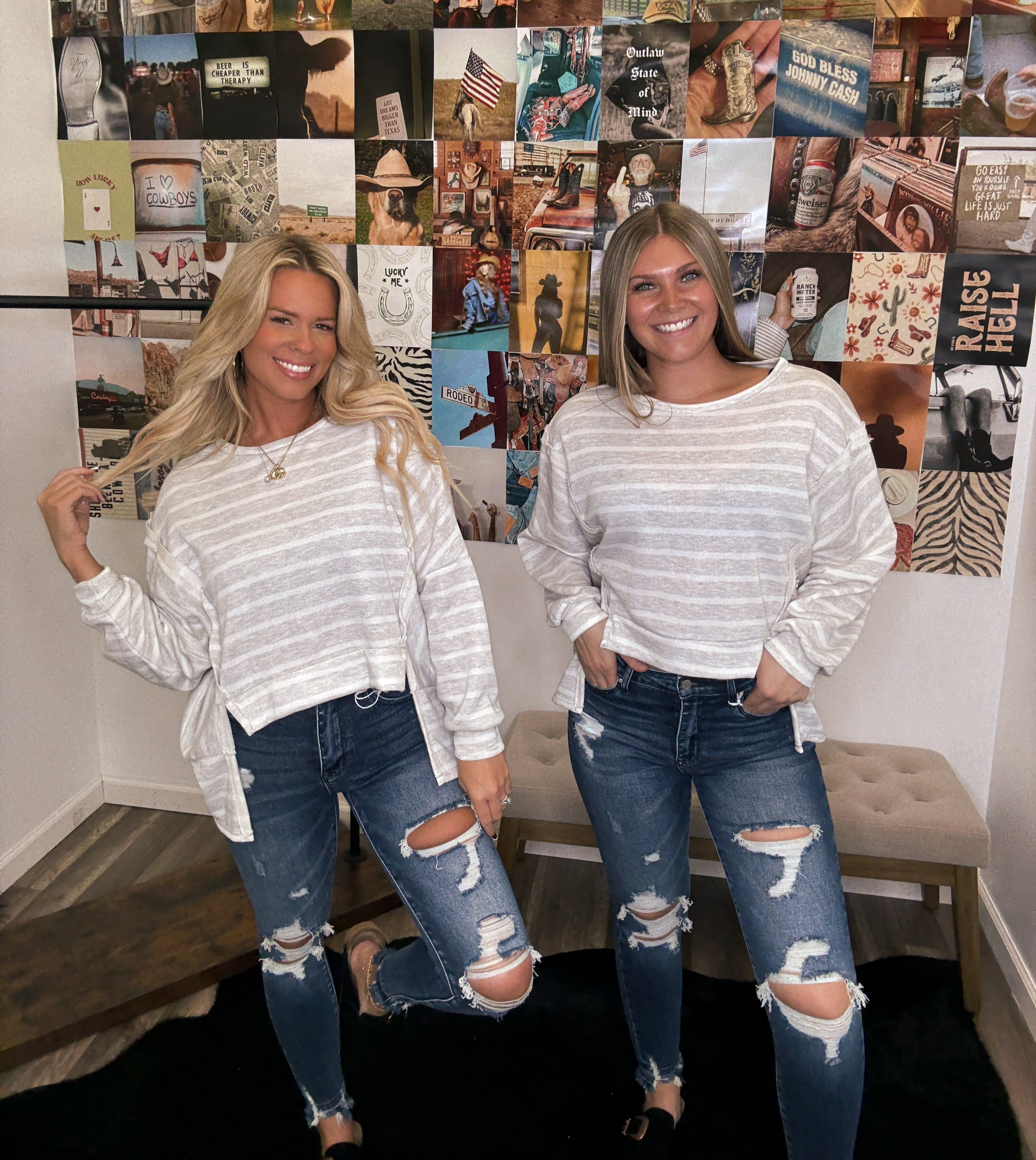 Think Of You Stripe Top